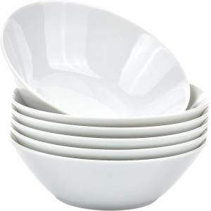 Чаша Müslischale HEIKE WEISS 16 см, на 6 персон, круглая фарфоровая 6 шт. из фарфора Классический набор из 6 мисок для мюсли и прочего, из прочного фарфора Retsch Arzberg, белый