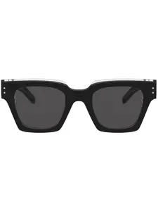 Солнцезащитные очки трапециевидной формы Dolce & Gabbana Eyewear, черный