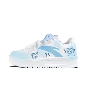 Расслабленные нескользящие, устойчивые к истиранию, легкие низкие скейтерские кроссовки unisex ANTA, белый