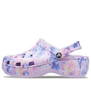Сандалии classic platform Crocs, фиолетовый