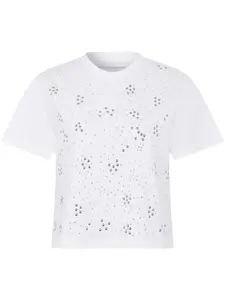 Футболка с заклепками Rabanne, белый