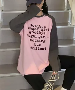 Футболка с длинными рукавами-реглан с принтом Aimoha - Select -, цвет Pink