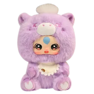 Разноцветная милая лошадка детская кукла плюшевая кукла 16 см высотой Doudou Beibei, фиолетовый