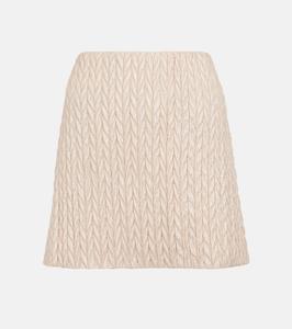 Мателасовая мини-юбка Miu Miu, Cammeo