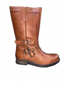 Женские мотоциклетные ботинки Sienna в бежевом цвете Eric michael