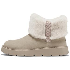 Женские зимние ботинки Skechers Crew замшевые на платформе, песочно-желтый