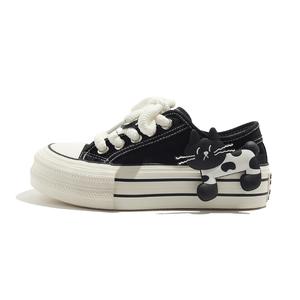 BEIER Скользоустойчивые износостойкие легкие увеличивающие рост низкие кеды женские черные A, цвет Black A