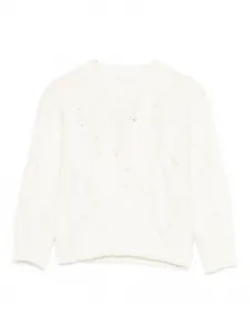 Джемпер крупной вязки Il Gufo, белый