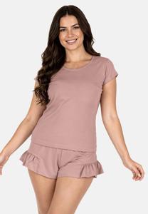 Пижамные брюки Vivisence Pyjama bottoms, Dark Pink/Mottled Pink