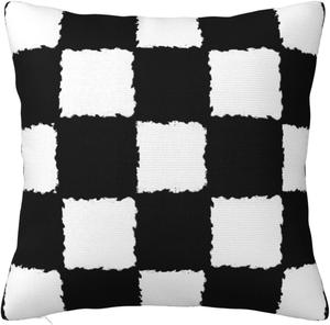 Paruiny Декоративная подушка квадратная двусторонняя пушистая с молнией White