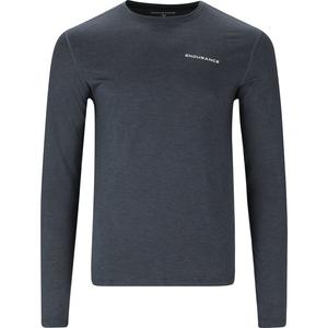T-Shirt abdon m melange l/s tee Endurance, черный