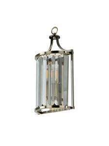 Настенный светильник (Ш)19 x (В)37 см, античная латунь, прозрачный