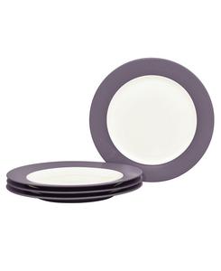 Набор из 4 салатных тарелок Colorwave Rim Noritake, цвет plum