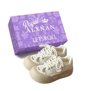 Низкие женские кроссовки Alxnan, Milk Tea+Box