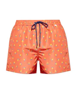 Плавки с принтом Paul Smith, оранжевый