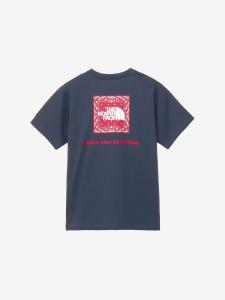 Футболка с коротким рукавом и квадратным логотипом в виде банданы (женская) The North Face, цвет Urban Navy