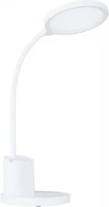 Светодиодная настольная лампа EGLO "BROLINI" белого цвета из пластика / со встроенным светодиодом - 2,1 Вт Ø 15,00 см, Высота: 55,00 см., белый