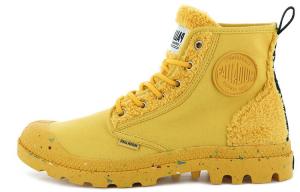 Pampa Canvas Shoes Unisex High-top Yellow Palladium