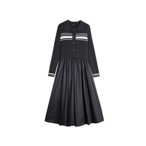 ELLE Платье с длинным рукавом Women's Dark Gray