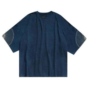 Футболка Kapital IDG Jersey Huge T-Shirt (Furoshiki Embroidery), Indigo