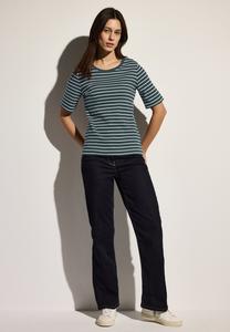 Футболка с принтом Cecil, темно-зеленый