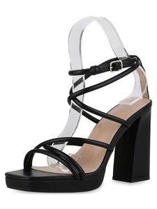Сандалии на плоской подошве VAN HILL High Heels Allison, черный