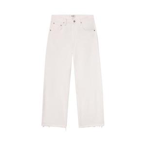 Брюки Agolde Low Curve Fray Denim, Milkshake
