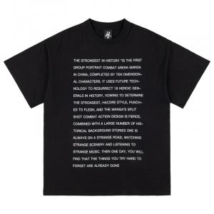 Футболка летняя унисекс XINYINSU, черная, минимализм