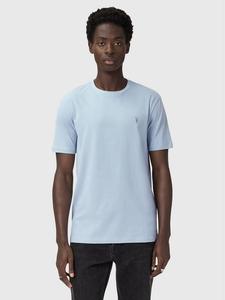 Хлопковая футболка с логотипом Slim Fit с короткими рукавами AllSaints, Blue Mid