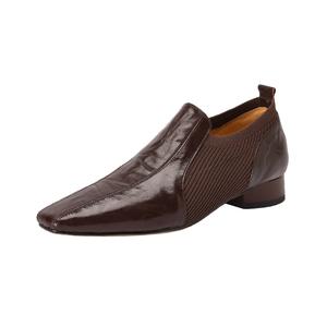 Echo&yolo Коричневые женские повседневные туфли на каблуке 2,5 см, цвет Brown