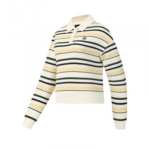 Fila Теннисная толстовка женская Heron White Lapel, размер Moderate Regular