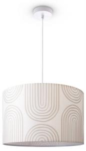 Подвесной светильник Paco Home Hugo Pd1 Pil 006, белый - алюминий - 46 x 27 x 46 см