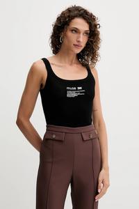 Топ с шерстью Elisabetta Franchi, черный