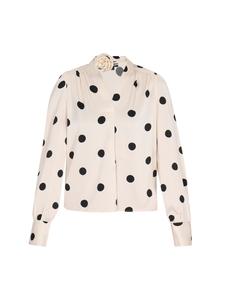 Блузка faina, цвет white black