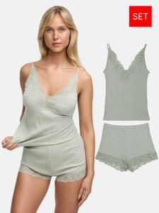 Короткий пижамный комплект Tazzio F909, светло-зеленый