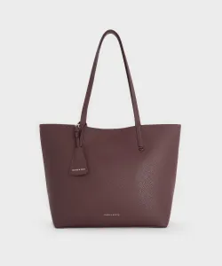 Сумка-шоппер Beryl Charles & Keith, цвет Wineberryred
