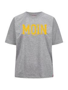 Salzhaut Футболка 'LEEV-MOIN' в крапчатом сером цвете