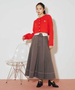 Длинная юбка, сшитая на заказ по технологии "Dickies × JILL by JILL STUART", цвет Charcoal Gray 1