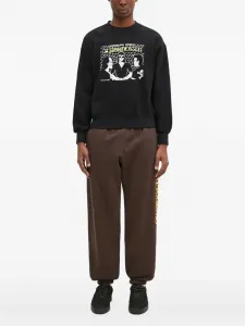 Толстовка с круглым вырезом и графическим принтом Aries, черный