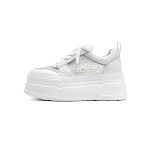 Дышащие низкие скейтбордские туфли HARSON для женщин, белые