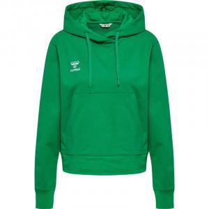 Hmlgo 2.0 Толстовка женская мультиспортивная из органического хлопка HUMMEL, цвет gruen