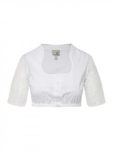 Блузка белоснежного цвета Ulla Popken