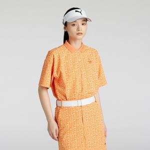 Женская поло-рубашка для гольфа FOG Jacquard AOP с коротким рукавом