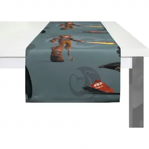 Дорожка на стол Драконы Уолт Дисней Wirth, серый