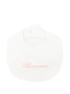 Нагрудник с вышивкой логотипа Miss Blumarine, белый