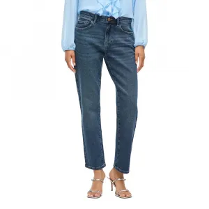 Джинсы Vila Alice Straight Fit Mbd Sol91, синий