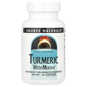 Source Naturals, Куркума с Meriva, 60 капсул