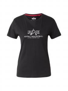 ALPHA INDUSTRIES Футболка 'Mirror' в черном цвете