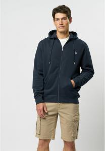 Толстовка на молнии OTTO U.S. Polo Assn., темно-синий