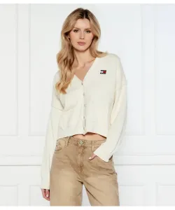 Кардиган Cropped fit Tommy Jeans, белый